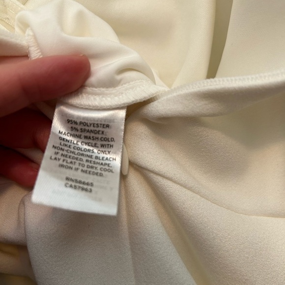 CHELSEA 28 OFF THE SHOULDER JUMPSUIT IN IVORY CLOUD - Picture 13 of 13